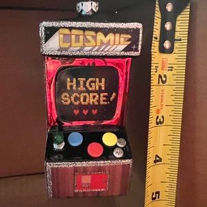 New Glass Retro Arcade Game Ornament